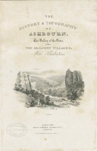 Dovedale - landskap: litografi (vignetter) og [? 1800-tallet] (trykk) av School English