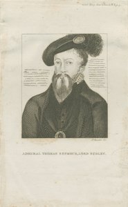Hill Ridware - Portrett av admiral Thomas Seymore, Lord Sudley: gravering, nd [c 1805] (trykk) av School English