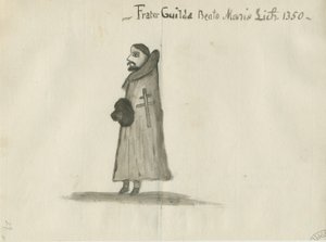 Lichfield - Guildhall [Guildsman]: vasketegning, nd [?1700-tallet] (tegning) av School English