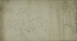 Kart over Willesden, London (litho) av School English