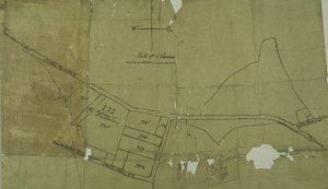 Kart over Willesden, London (litho) av School English
