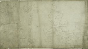 Kart over Willesden, London (litho) av School English