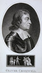 Oliver Cromwell (gravering) av School English