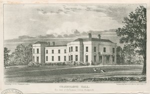 Uttoxeter - Crakemarsh Hall: litografi, nd [c 1839] (trykk) av School English
