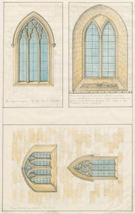 Uttoxeter Church [Gamle] - Arkitektonisk tegning av 