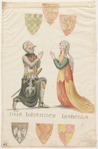 Weston-under-Lizard Church - Vindusglass: akvarellmaling og [1700-tallet] (maleri) av School English