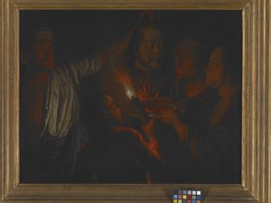 Salome med hodet til døperen Johannes (olje på lerret)