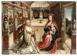 The Miracle of Lactation (olje på panel)