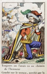 Kaptein Fracasse - Bilde av Epinal "" Alltid hadde vi sett ham på vei til ære ..."" roman av Theophile Gautier (1811-1872) av School French
