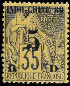 Fransk indokina stempel av School French