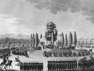 Fransk revolusjon: Republikanernes fete des victoires au champs de mars i Paris den 10. Prairial An IV (29. mai av School French