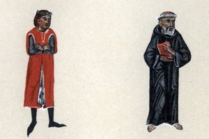 Marcabru, middelalderens trubadur, illustrasjon fra 