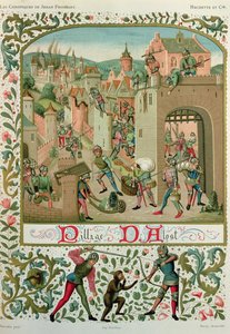 Sekk av Aalst og Grammont av innbyggerne i Gent i 1380, fra et manuskript av 