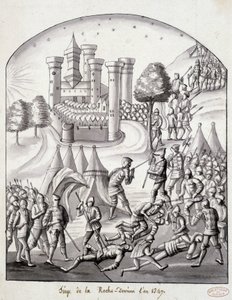 Beleiringen av Roche-Derrien i 1349 av School French