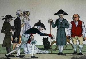 Vismannsspill (farge litho) av School French
