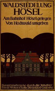 Waldsiedlung hotellreklame på tysk, ca. 1890 (plakat) av School German