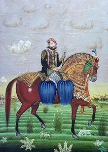 Maharaja Jai Singh II av Jaipur (1699–1743) av School Indian