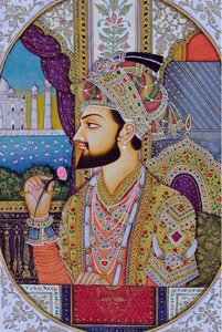 Miniatyrmaleri av Mughul-keiseren Shah Jahan India Asia av School Indian