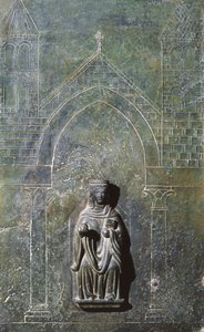 Detalj fra døren til Oratory of St John the Evangelist, Italia (bronse) av School Italian