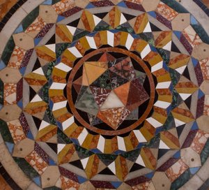 Markuskirken, kirke, fortau (mosaikk) av School Italian