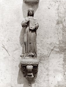 Statue av Ovid (43BC-AD17) av School Italian