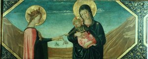 The Mystic Marriage of St. Catherine, Florentine School av School Italian