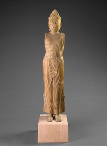 Bosatsu, midten av 1100-tallet (sypresstre) av Japanese School