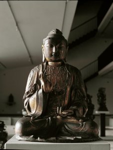 Buddha sittende i lalitasana-posisjon - skulptur, Kamakura-perioden (1185-1333) av Japanese School