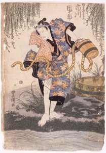 Ichikawa Danjuro (fargetresnitt) av School Japanese
