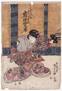 Iwai Shijaku i kvinnerolle (fargetresnitt) av School Japanese