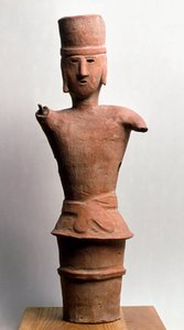 Terracotta begravelse Haniwa, kofun periode 3.-6. århundre av Japanese School