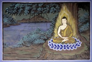 Buddhas liv: Buddha i meditasjon - Yongju-tempelet, Suwon-regionen, Sør-Korea. av School Korean