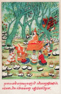 Temiya Jakata. (gravering, ca. 1910) av School Laotian