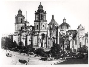 Mexico City katedral (s/hvitt bilde)