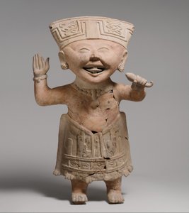 Smilende figur, 7.–8. århundre (keramikk)