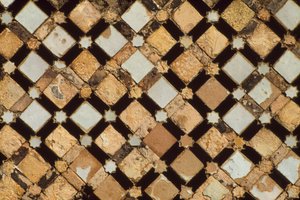 Chella nekropolis, detalj av et dekorativt panel (mosaikk)