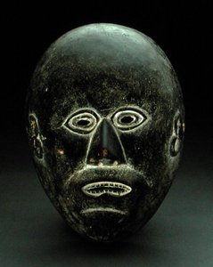 Maske, muligens Gorong Culture, Nepal (tre) av School Nepalese