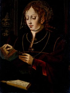 Maria Magdalena, ca. 1520 (olje på eik) av School Netherlandish