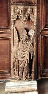 St. Augustine, en av de fire latinske kirkefedre (tre) av School Netherlandish