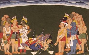 Rama og Lakshmana angrep med nagapasa, fra 