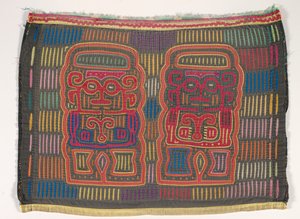 Skjortepanel (mola), Kuna People, San Blas Islands, ca. 1950-tallet (applikert bomull)