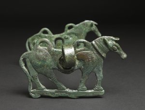 Hestebitt, muligens 9.-7. århundre f.Kr., Iran (bronse) (se også 113753) av School Persian
