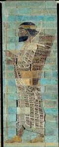 Bueskytternes frise, fra palasset til Darius I, kongen av Persia, i Susa (5. århundre f.Kr.). E-postet murstein relieff bunn. Paris, Louvre-museet.