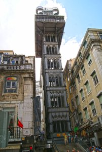 Santa Justa Lift, Lisboa, Portugal (bilde)