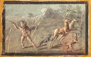 Elsker mens de jakter, Herculaneum av School Roman