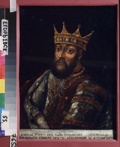 Portrett av storprins Vsevolod III Yuryevich, det store reiret til Vladimir (1154-1212) av School Russian