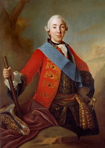 Portrett av Peter III Fedorovich (1728-1762) russisk tsar Maleri av den russiske skolen på 1700-tallet. 1758 St. Petersburg. Eremitasjemuseet av School Russian