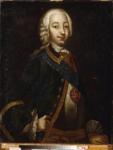 Portrett av tsaren Peter III av Russland av School Russian