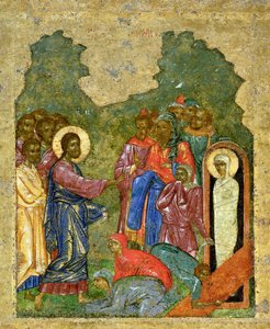 The Raising of Lazarus, Novgorod-skolen av School Russian