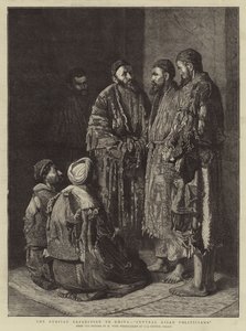 Den russiske ekspedisjonen til Khiva, "sentralasiatiske politikere" (gravering) av School Russian